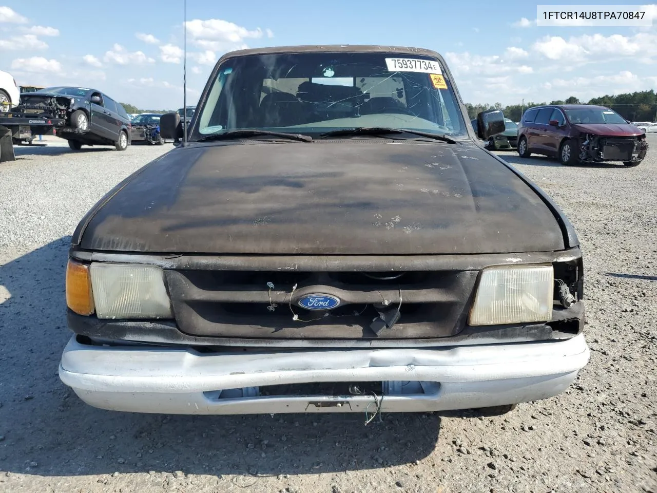 1996 Ford Ranger Super Cab VIN: 1FTCR14U8TPA70847 Lot: 75937734