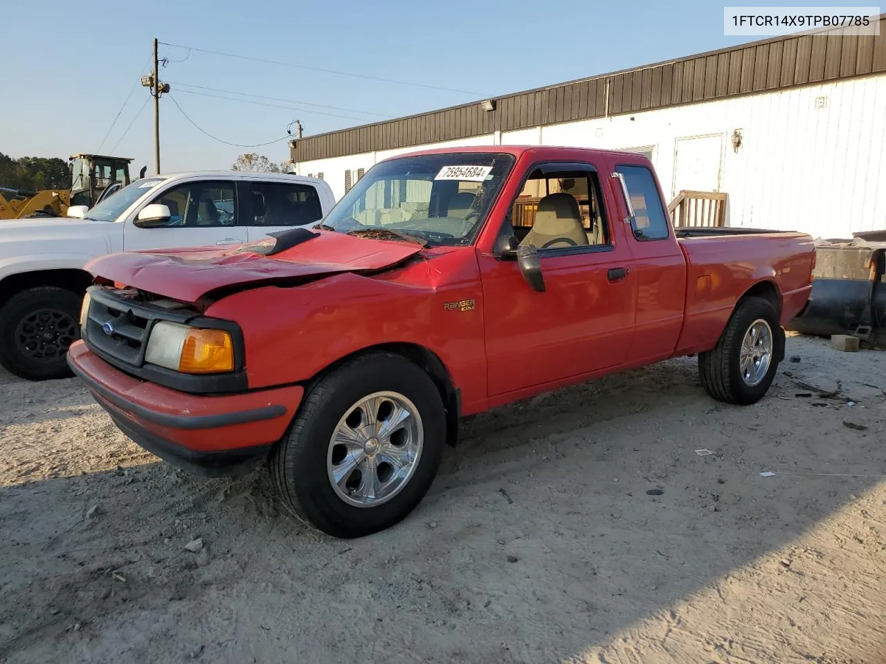 1996 Ford Ranger Super Cab VIN: 1FTCR14X9TPB07785 Lot: 75954684