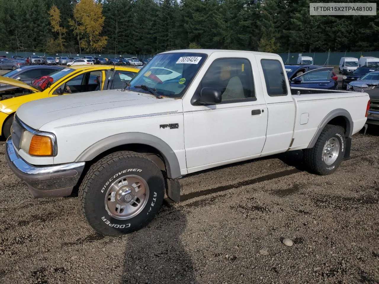 1996 Ford Ranger Super Cab VIN: 1FTDR15X2TPA48100 Lot: 78316424