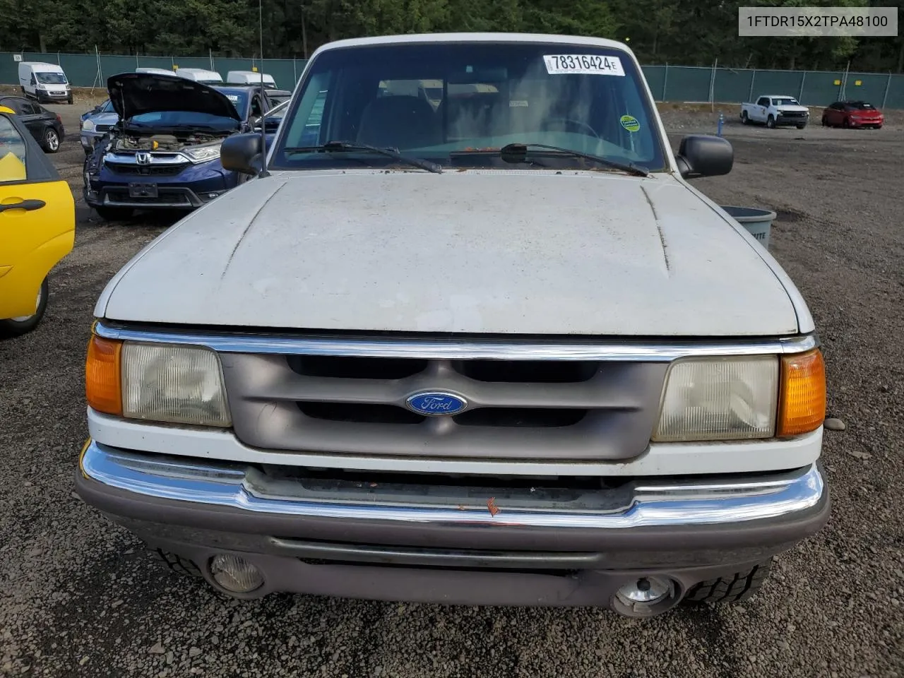 1996 Ford Ranger Super Cab VIN: 1FTDR15X2TPA48100 Lot: 78316424