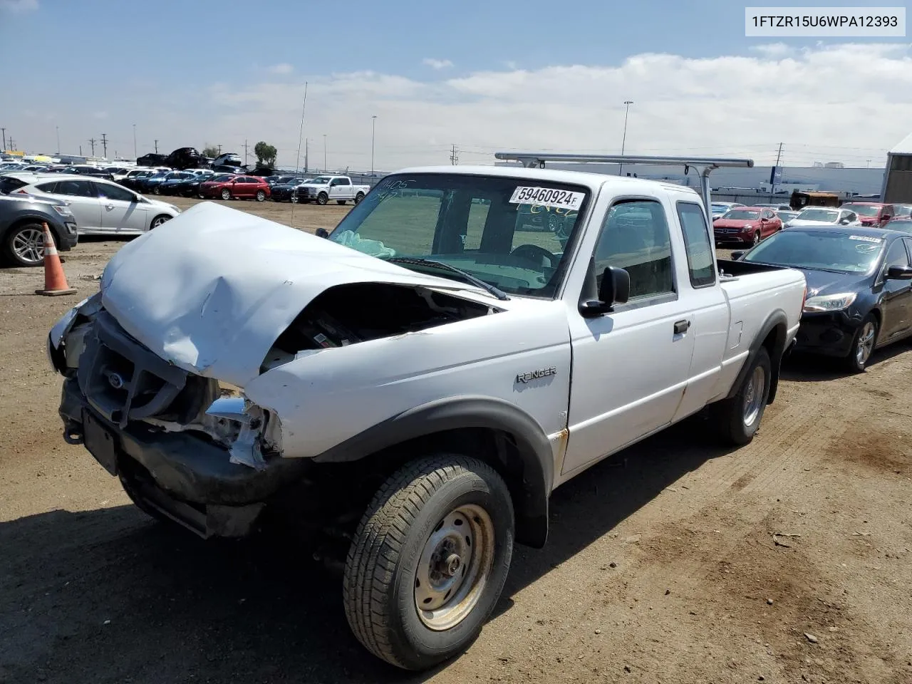 1998 Ford Ranger Super Cab VIN: 1FTZR15U6WPA12393 Lot: 59460924