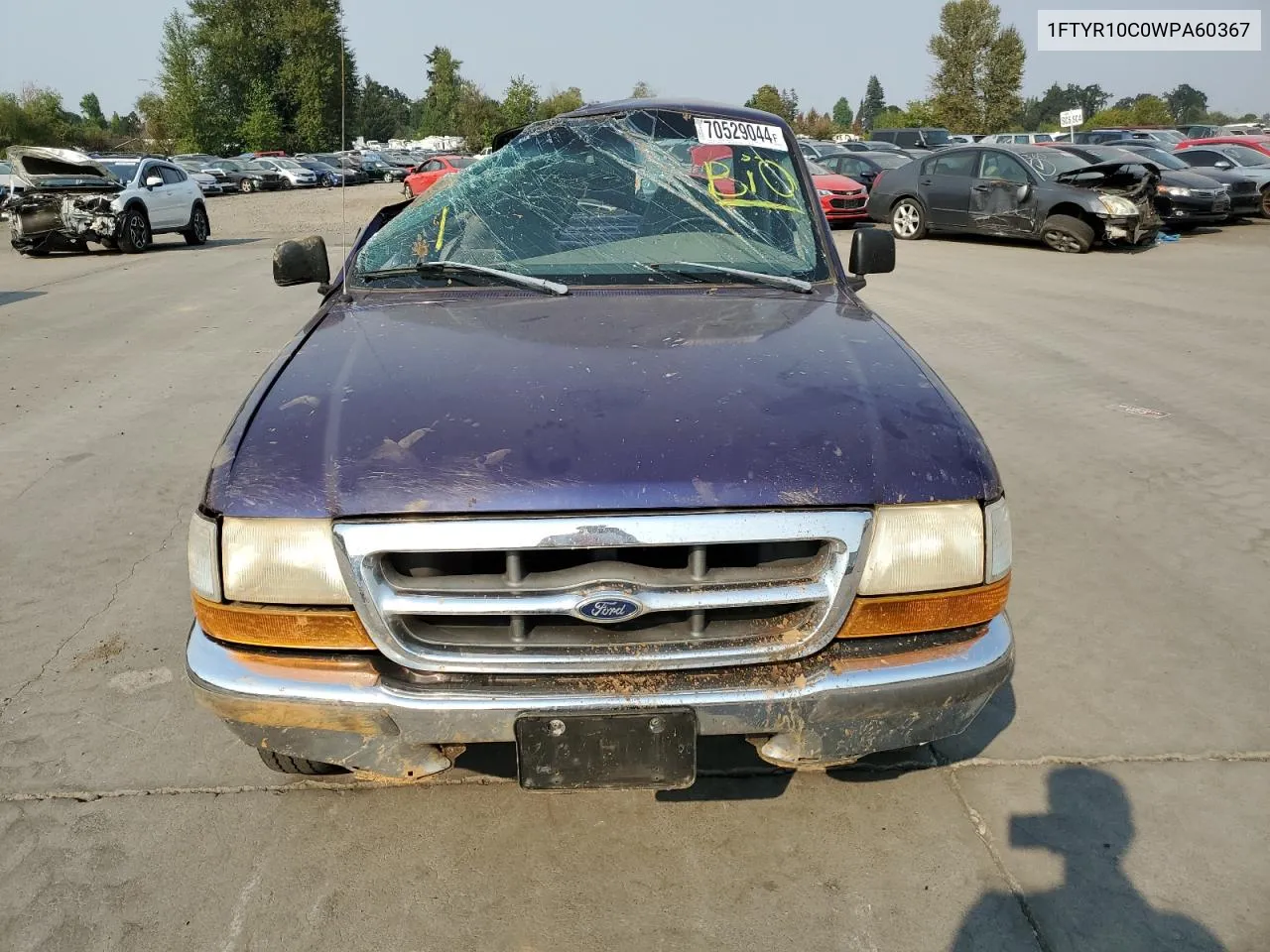 1998 Ford Ranger VIN: 1FTYR10C0WPA60367 Lot: 70529044