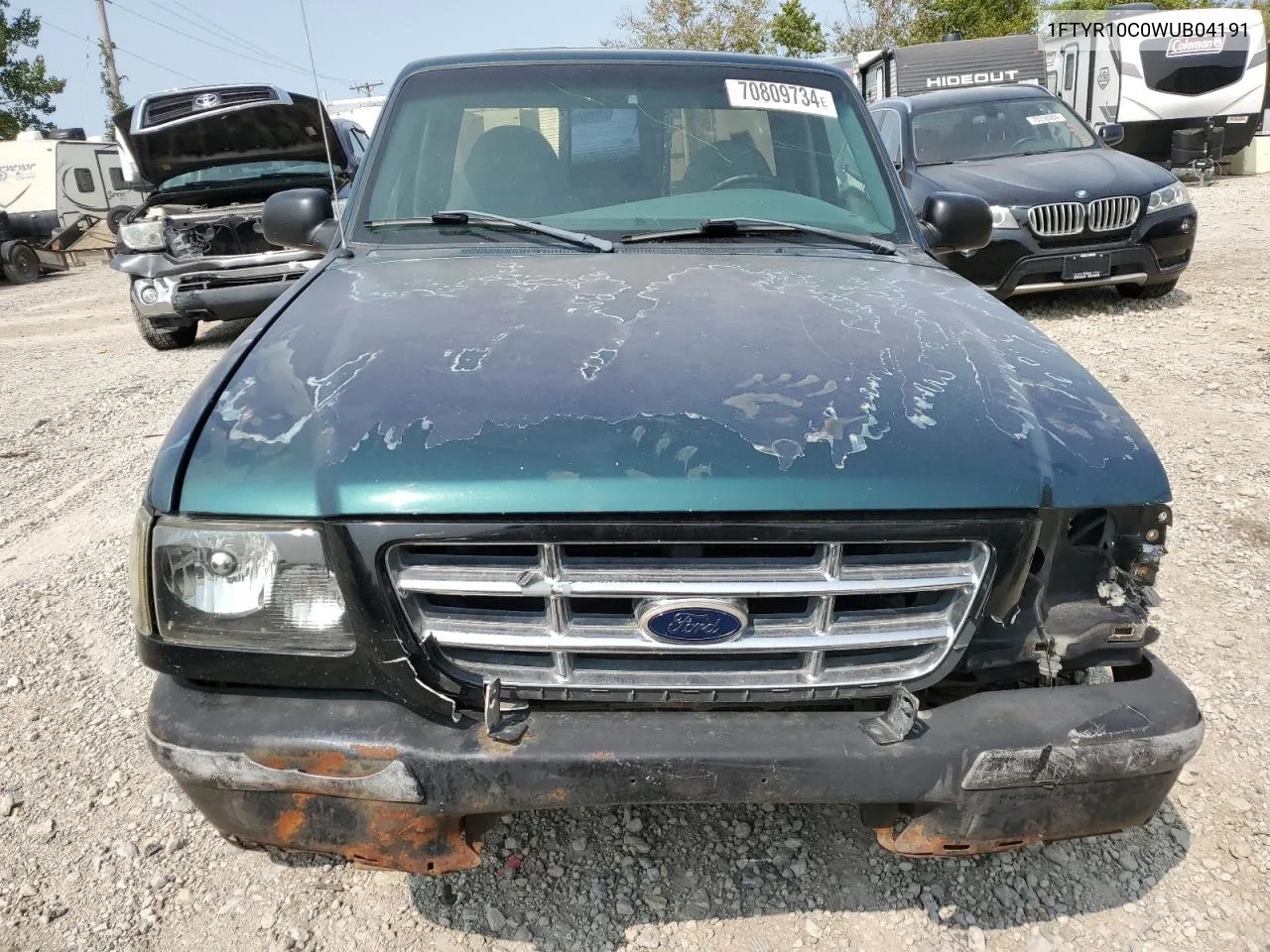 1998 Ford Ranger VIN: 1FTYR10C0WUB04191 Lot: 70809734