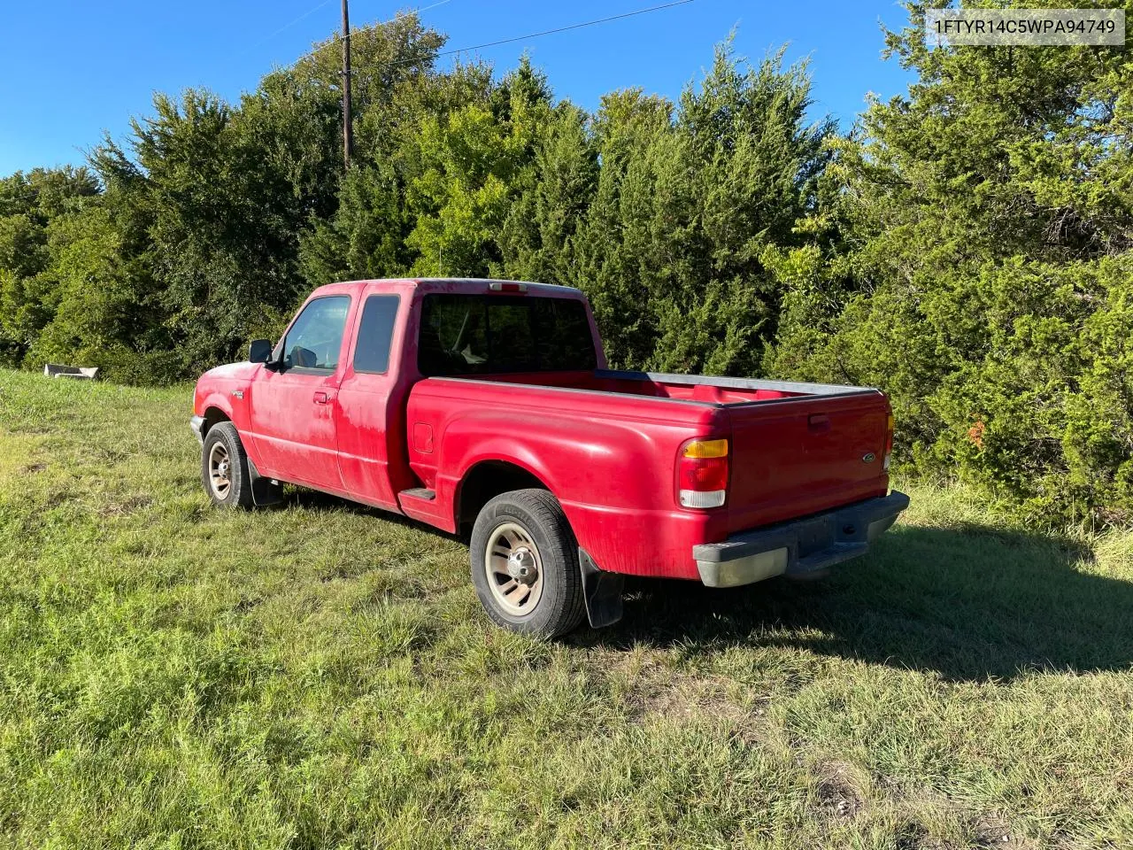 1998 Ford Ranger Super Cab VIN: 1FTYR14C5WPA94749 Lot: 70972524