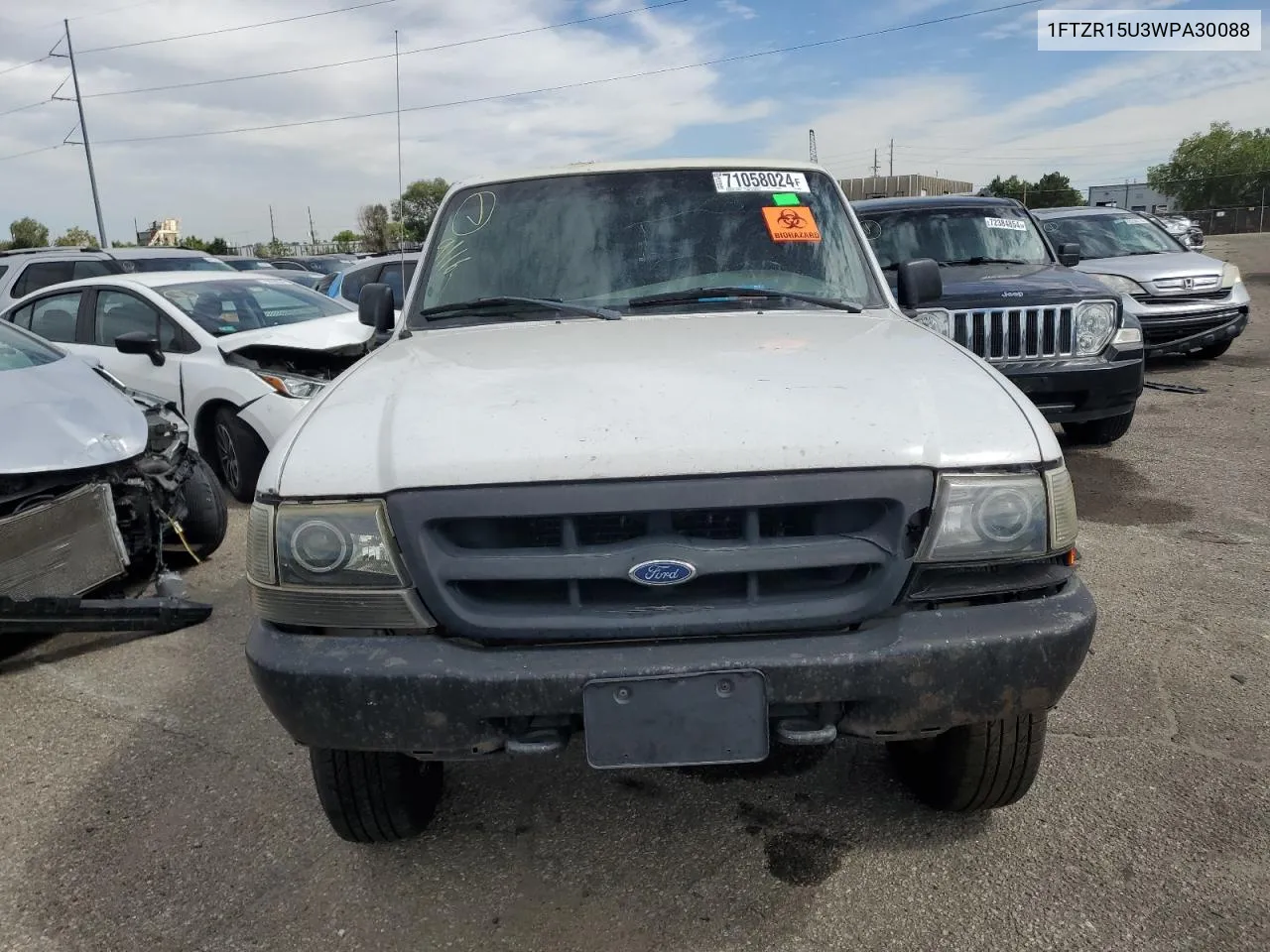 1998 Ford Ranger Super Cab VIN: 1FTZR15U3WPA30088 Lot: 71058024