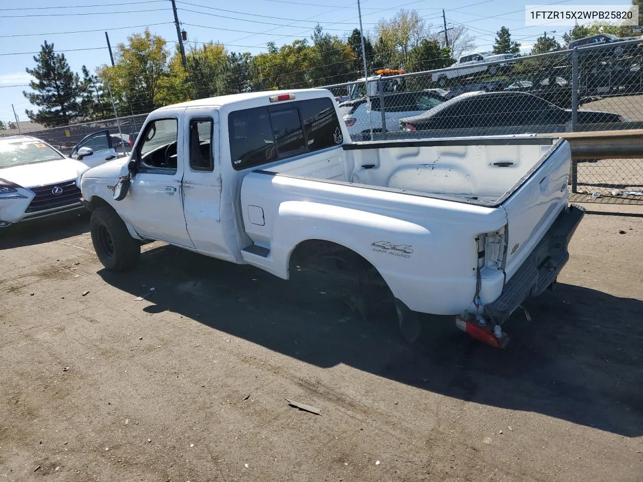 1998 Ford Ranger Super Cab VIN: 1FTZR15X2WPB25820 Lot: 71672724