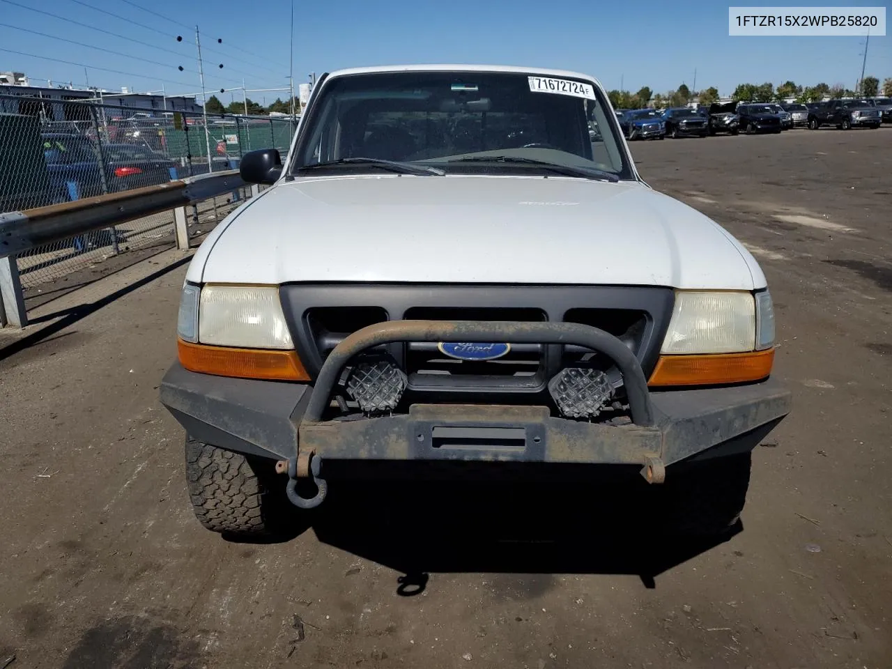 1998 Ford Ranger Super Cab VIN: 1FTZR15X2WPB25820 Lot: 71672724