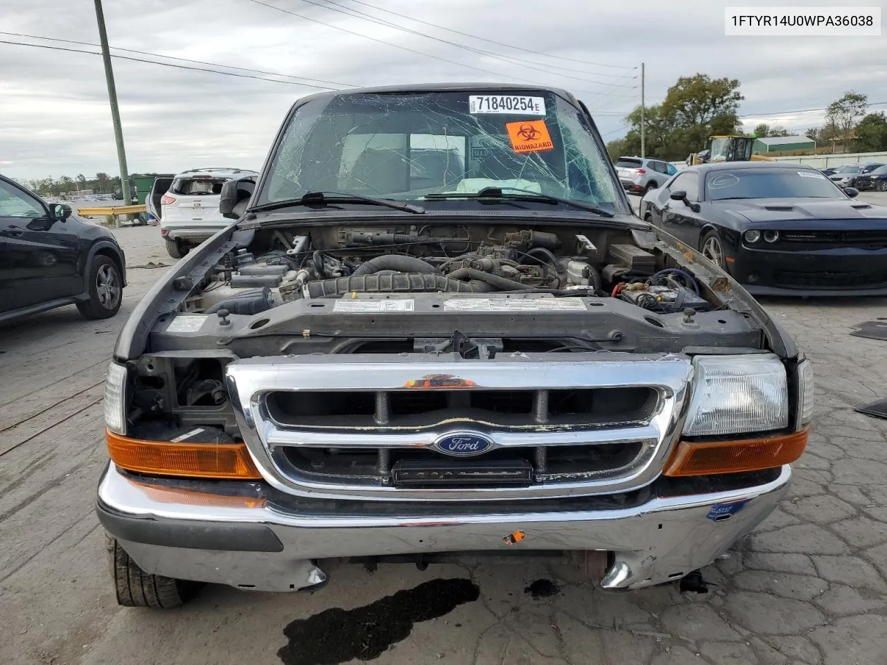 1998 Ford Ranger Super Cab VIN: 1FTYR14U0WPA36038 Lot: 71840254