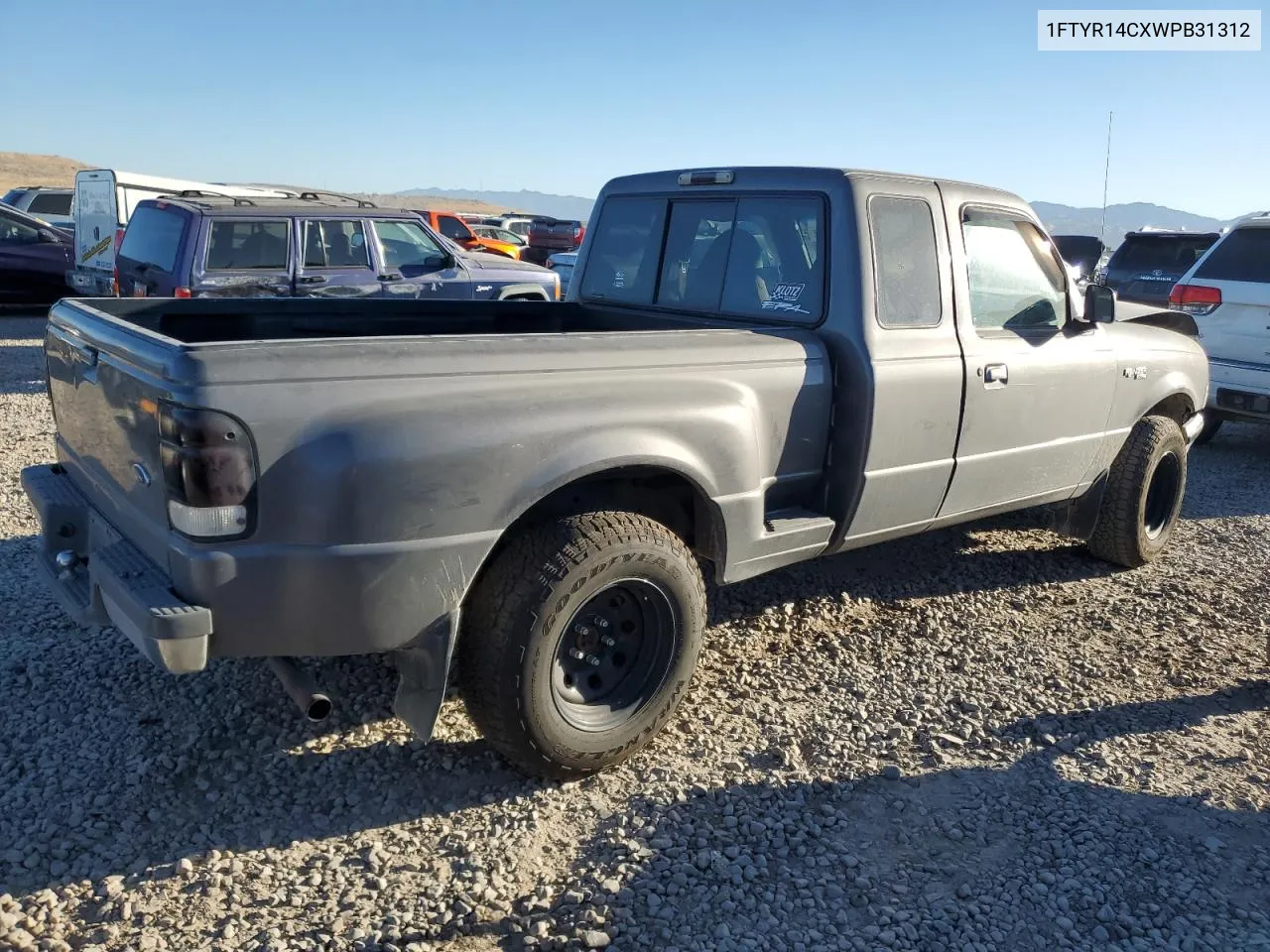 1998 Ford Ranger Super Cab VIN: 1FTYR14CXWPB31312 Lot: 72343664