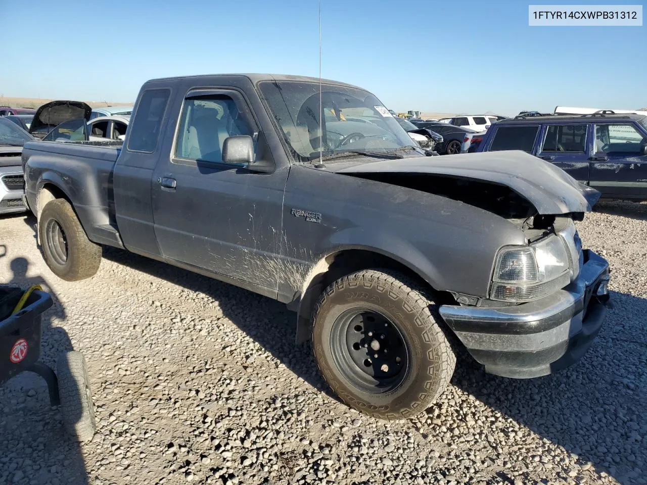 1998 Ford Ranger Super Cab VIN: 1FTYR14CXWPB31312 Lot: 72343664