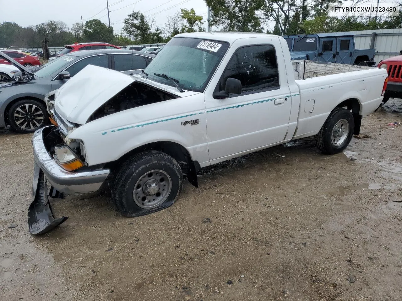 1998 Ford Ranger VIN: 1FTYR10CXWUC23480 Lot: 73110464