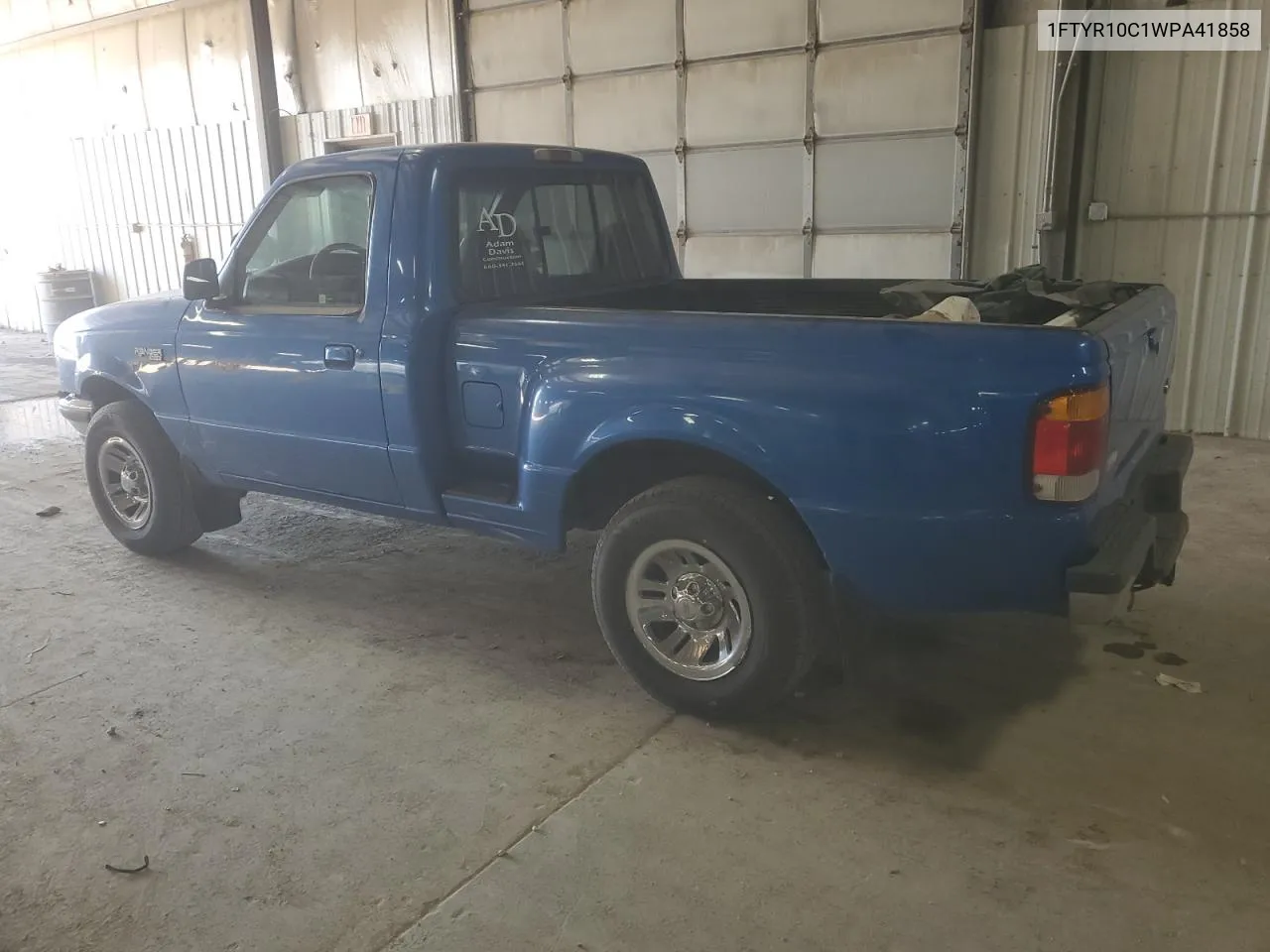 1998 Ford Ranger VIN: 1FTYR10C1WPA41858 Lot: 73939654