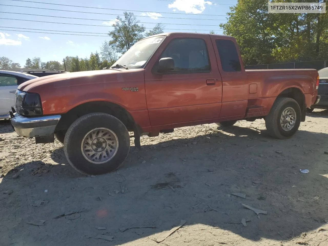 1998 Ford Ranger Super Cab VIN: 1FTZR15X2WPB65749 Lot: 74632624