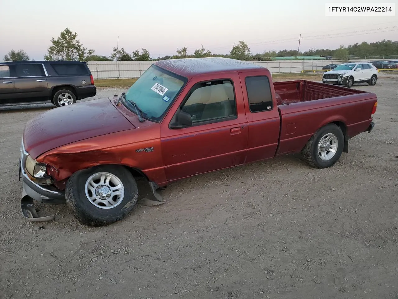 1998 Ford Ranger Super Cab VIN: 1FTYR14C2WPA22214 Lot: 75489044