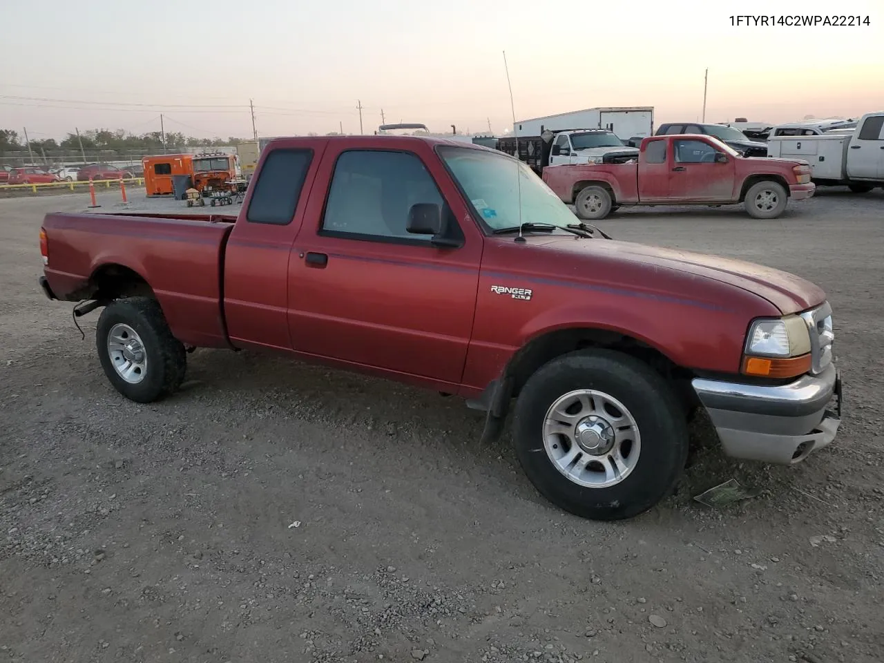 1998 Ford Ranger Super Cab VIN: 1FTYR14C2WPA22214 Lot: 75489044