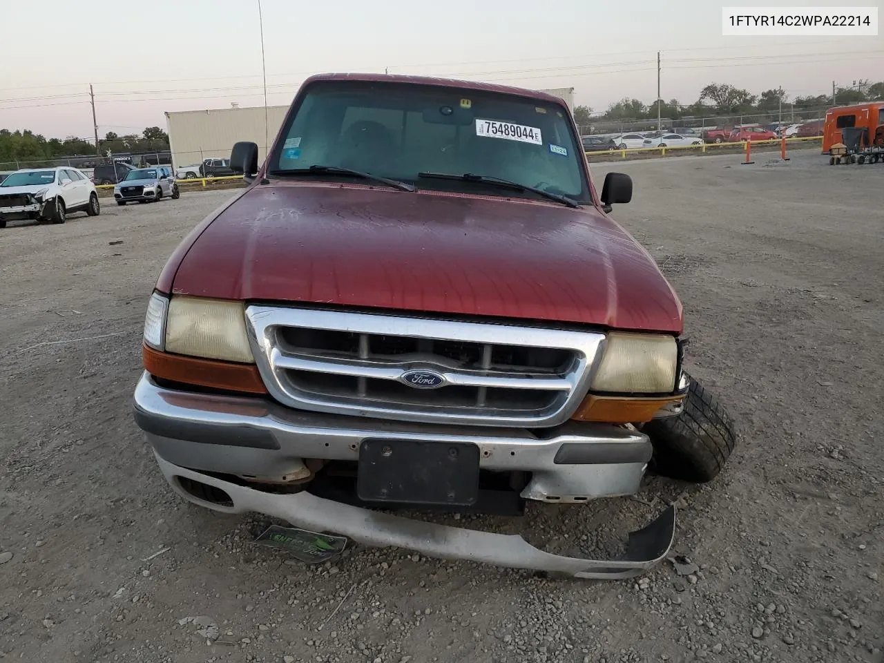 1998 Ford Ranger Super Cab VIN: 1FTYR14C2WPA22214 Lot: 75489044