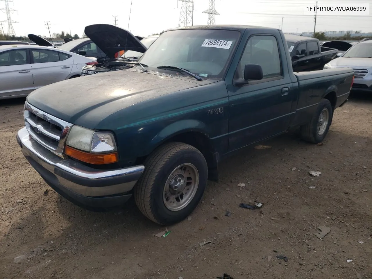 1998 Ford Ranger VIN: 1FTYR10C7WUA06999 Lot: 75693174