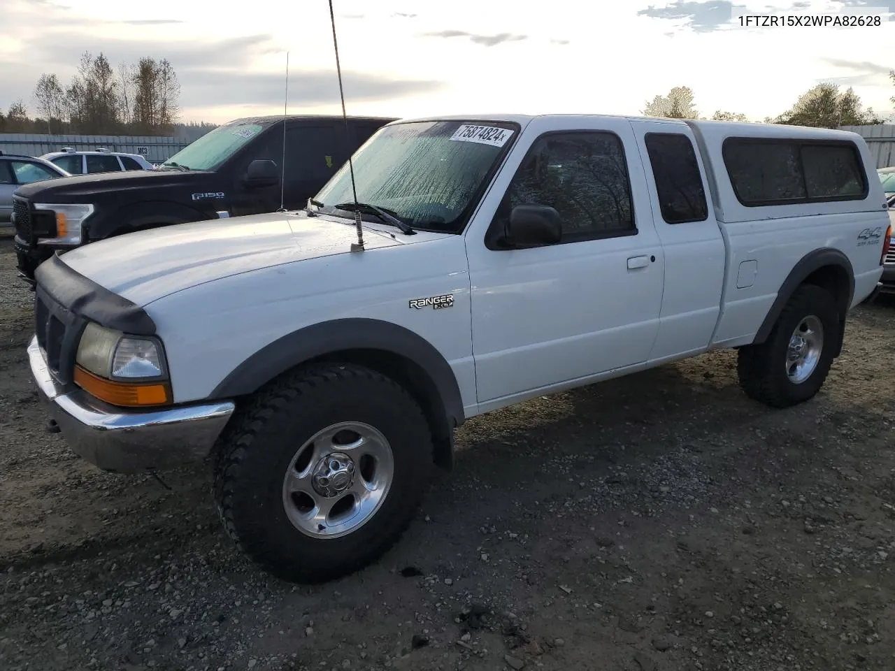 1998 Ford Ranger Super Cab VIN: 1FTZR15X2WPA82628 Lot: 75874824