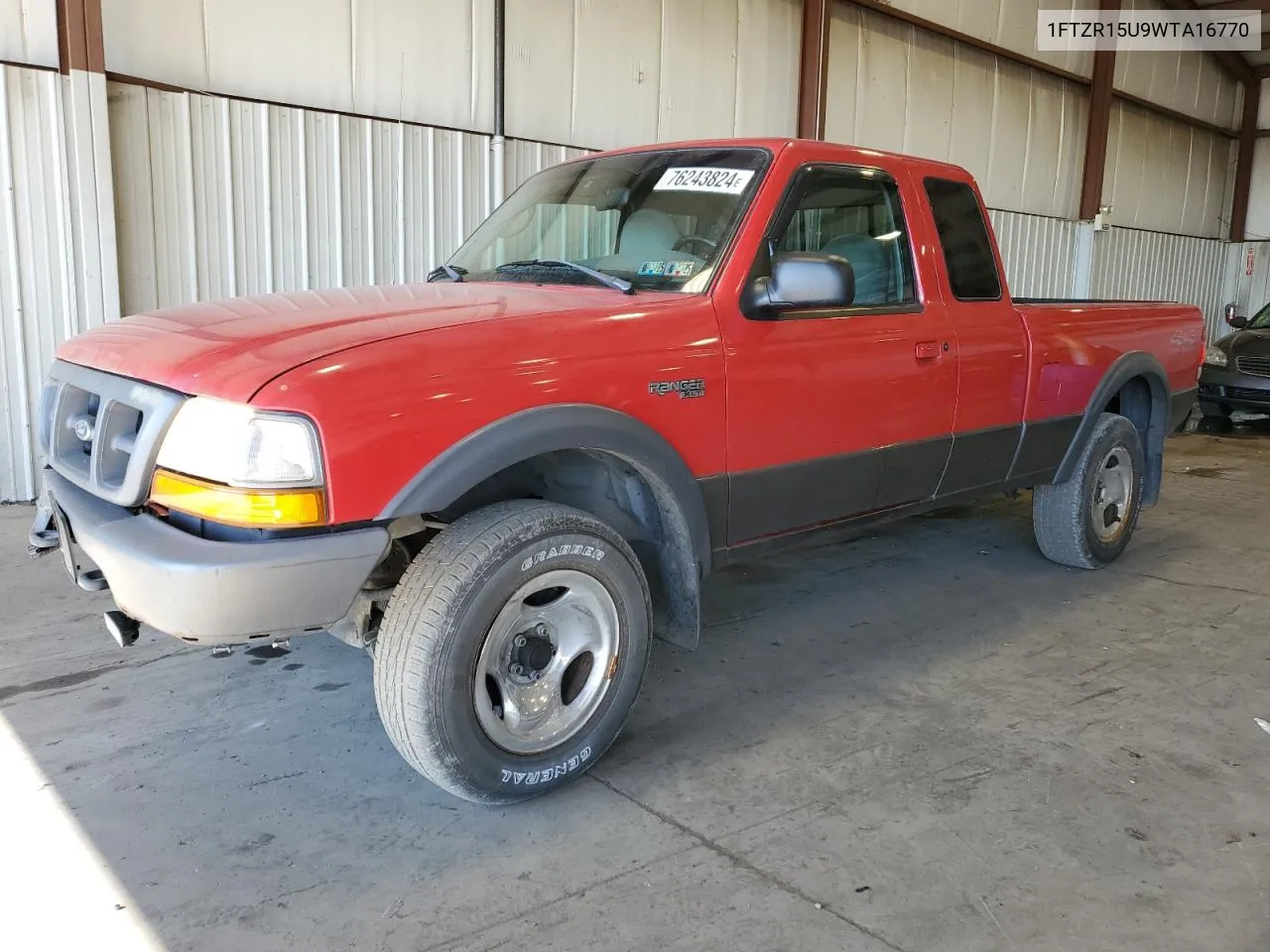 1998 Ford Ranger Super Cab VIN: 1FTZR15U9WTA16770 Lot: 76243824