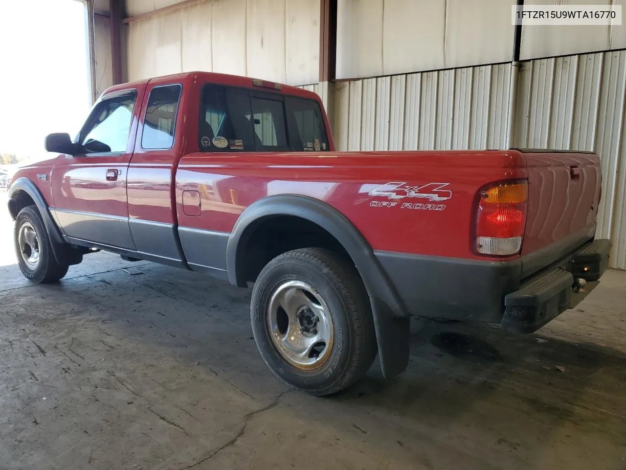 1998 Ford Ranger Super Cab VIN: 1FTZR15U9WTA16770 Lot: 76243824