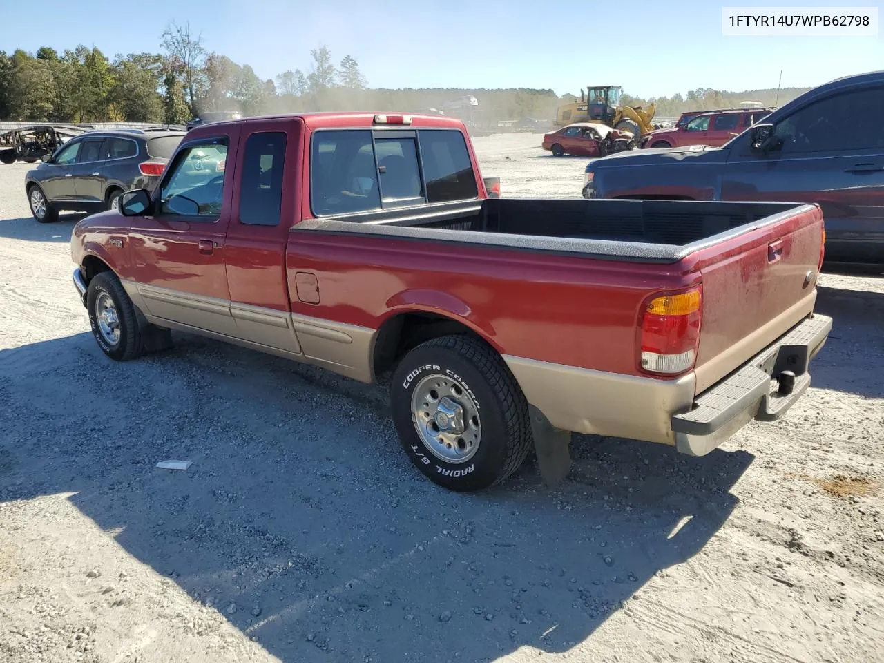 1998 Ford Ranger Super Cab VIN: 1FTYR14U7WPB62798 Lot: 76674614