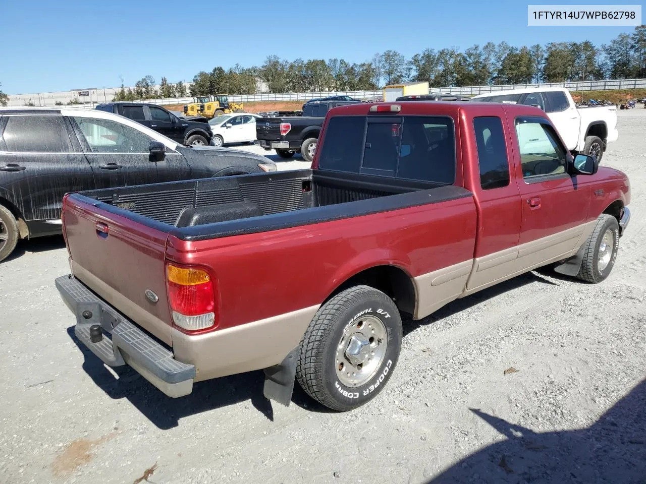 1998 Ford Ranger Super Cab VIN: 1FTYR14U7WPB62798 Lot: 76674614