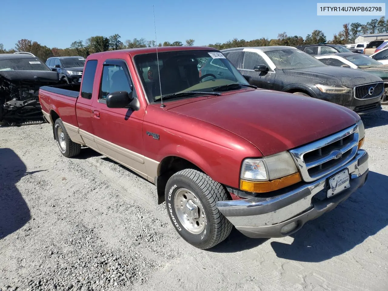 1998 Ford Ranger Super Cab VIN: 1FTYR14U7WPB62798 Lot: 76674614