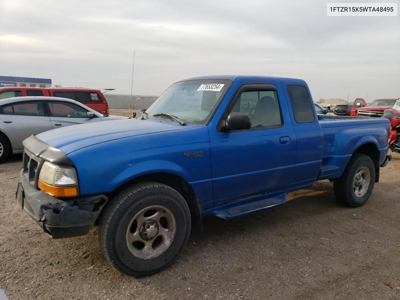 1998 Ford Ranger Super Cab VIN: 1FTZR15X5WTA48495 Lot: 77653254