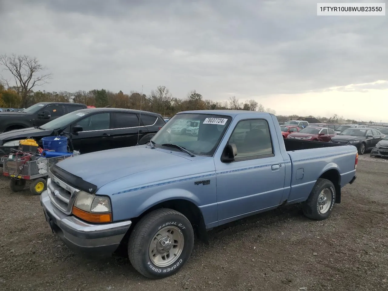 1998 Ford Ranger VIN: 1FTYR10U8WUB23550 Lot: 78037724