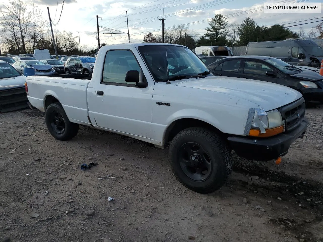 1998 Ford Ranger VIN: 1FTYR10U6WTA06569 Lot: 79088814