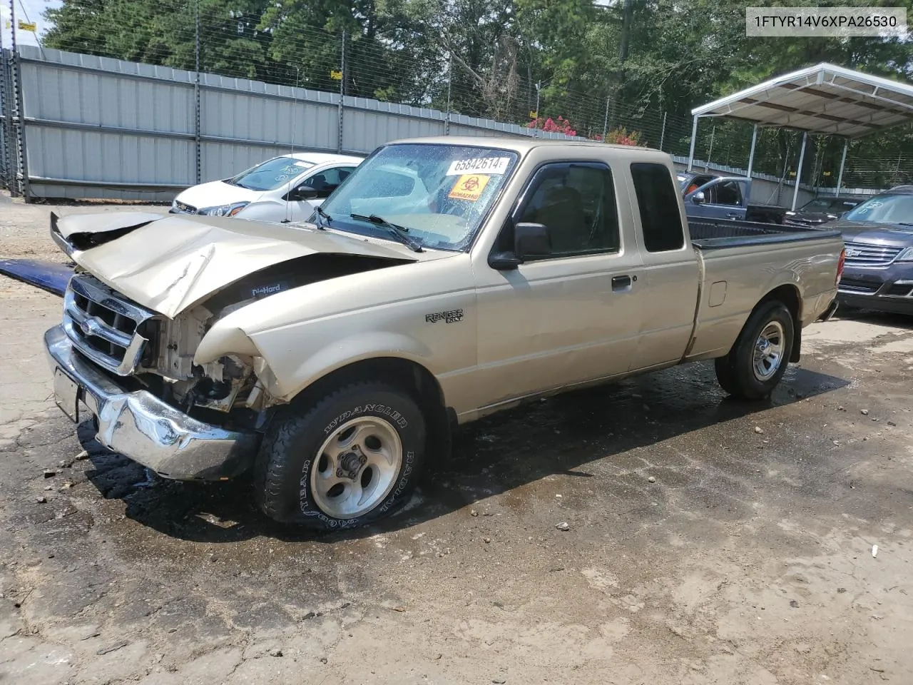 1999 Ford Ranger Super Cab VIN: 1FTYR14V6XPA26530 Lot: 65842614