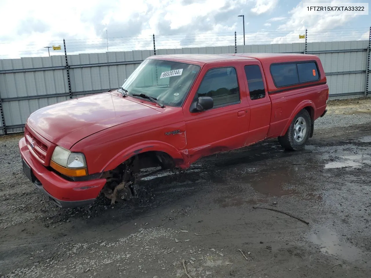 1999 Ford Ranger Super Cab VIN: 1FTZR15X7XTA33322 Lot: 66520744