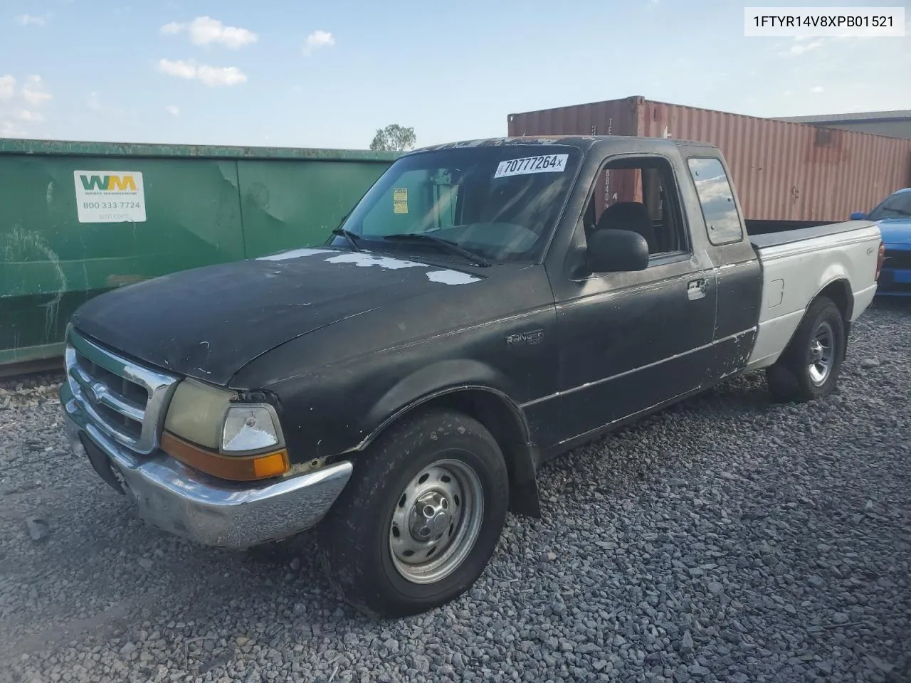 1999 Ford Ranger Super Cab VIN: 1FTYR14V8XPB01521 Lot: 70777264