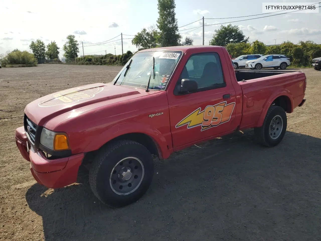 1999 Ford Ranger VIN: 1FTYR10UXXPB71485 Lot: 70834984