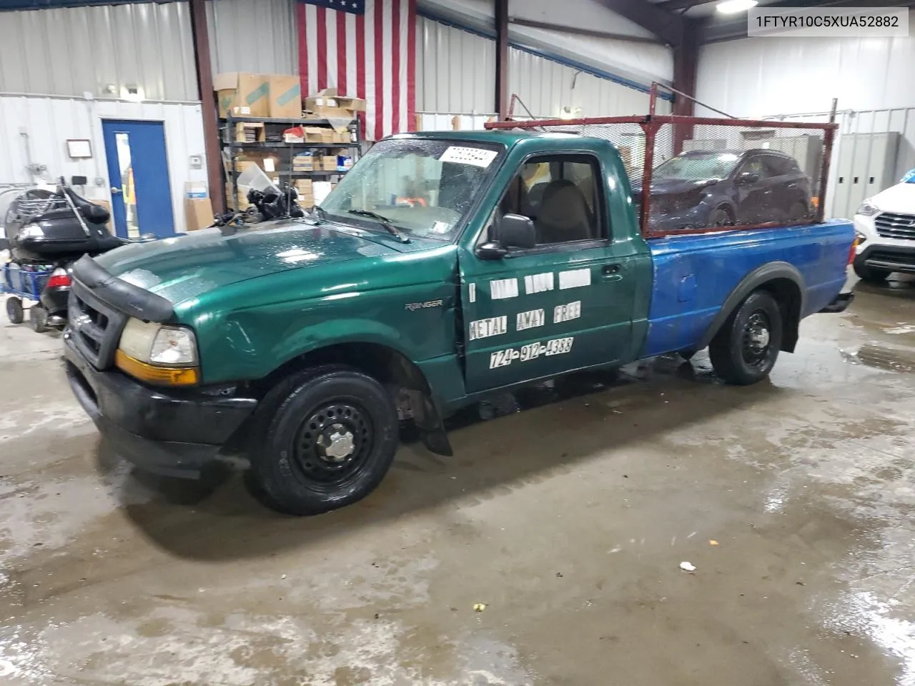 1999 Ford Ranger VIN: 1FTYR10C5XUA52882 Lot: 72628944