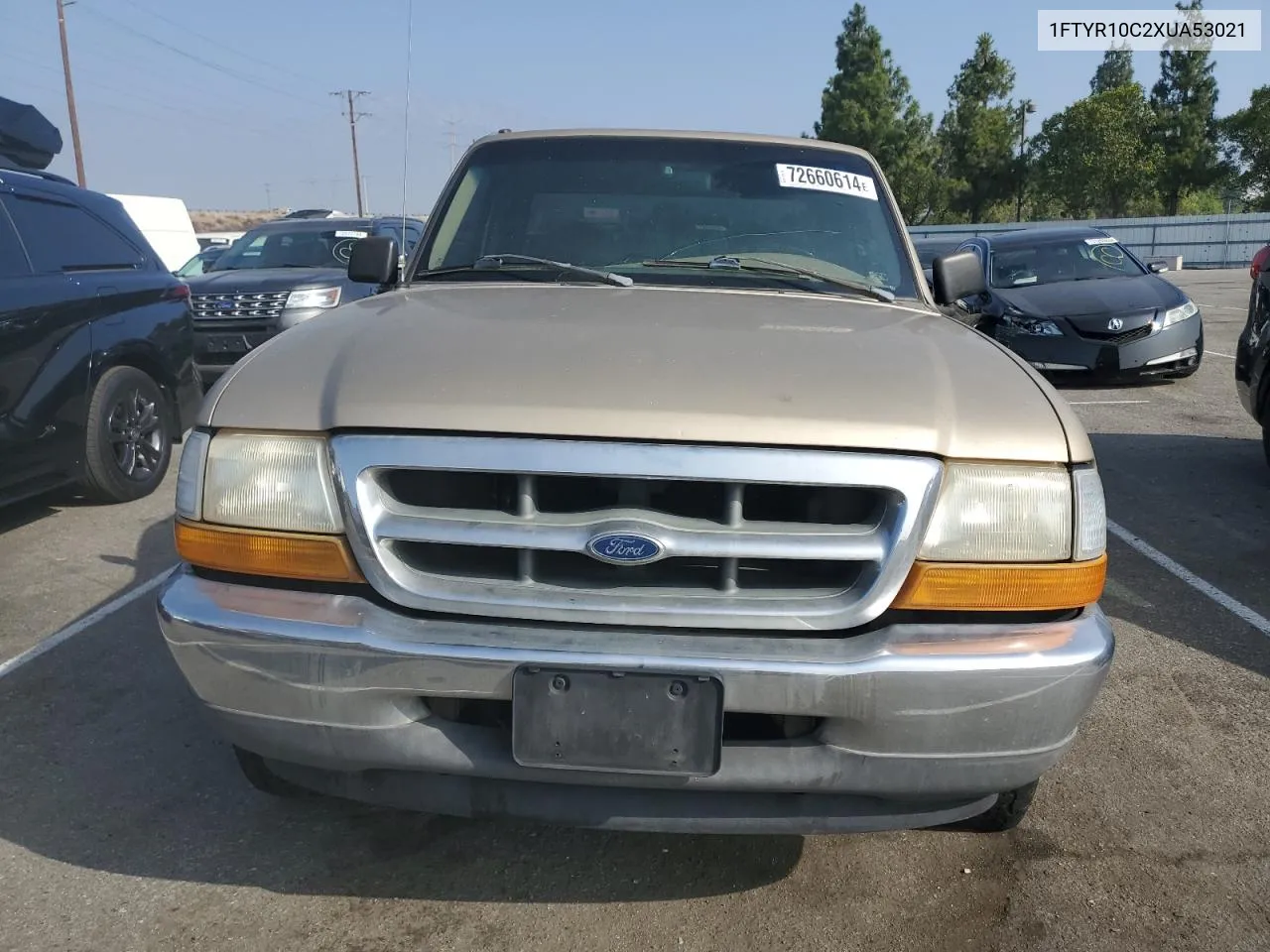 1999 Ford Ranger VIN: 1FTYR10C2XUA53021 Lot: 72660614