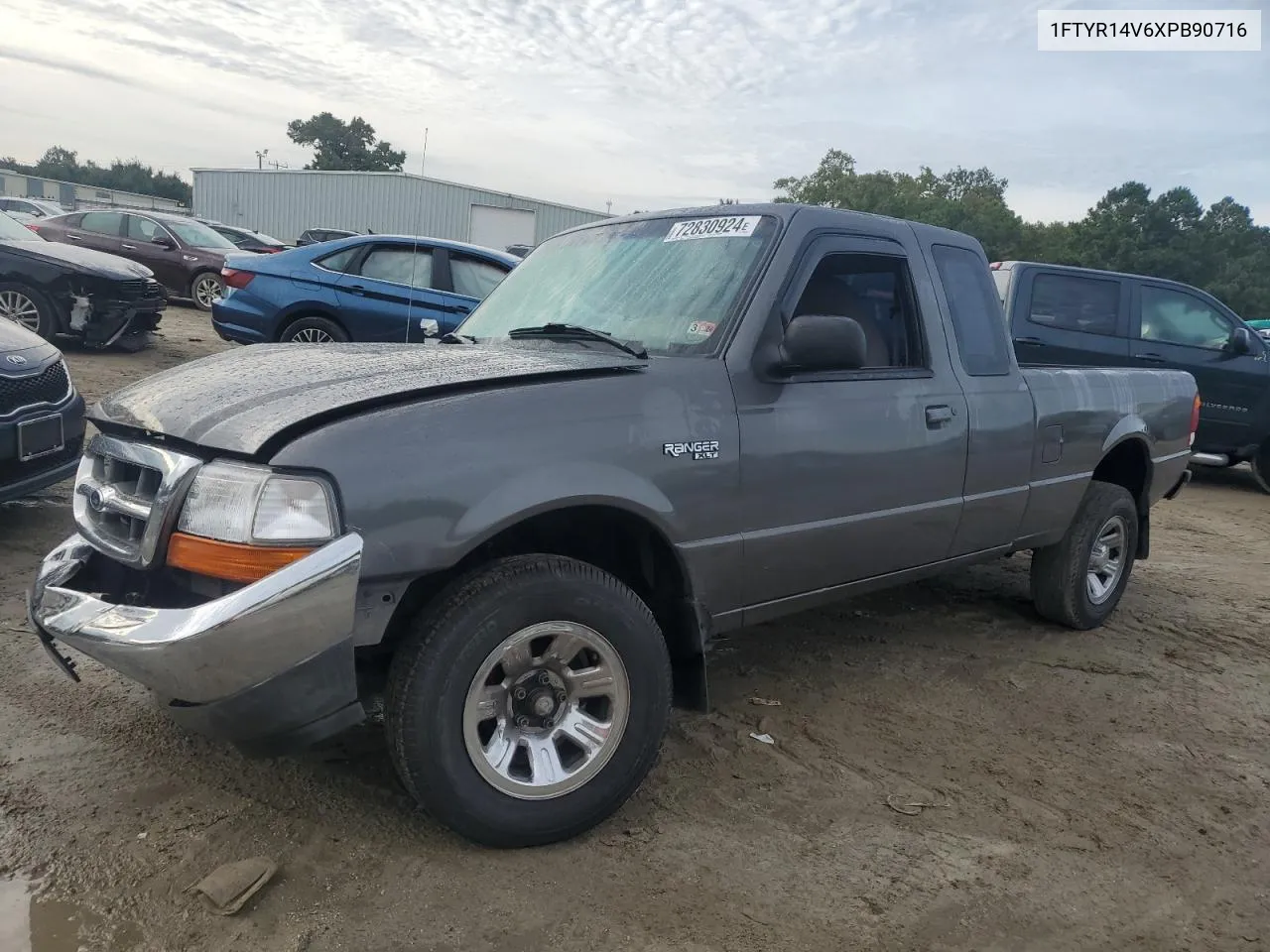 1999 Ford Ranger Super Cab VIN: 1FTYR14V6XPB90716 Lot: 72830924