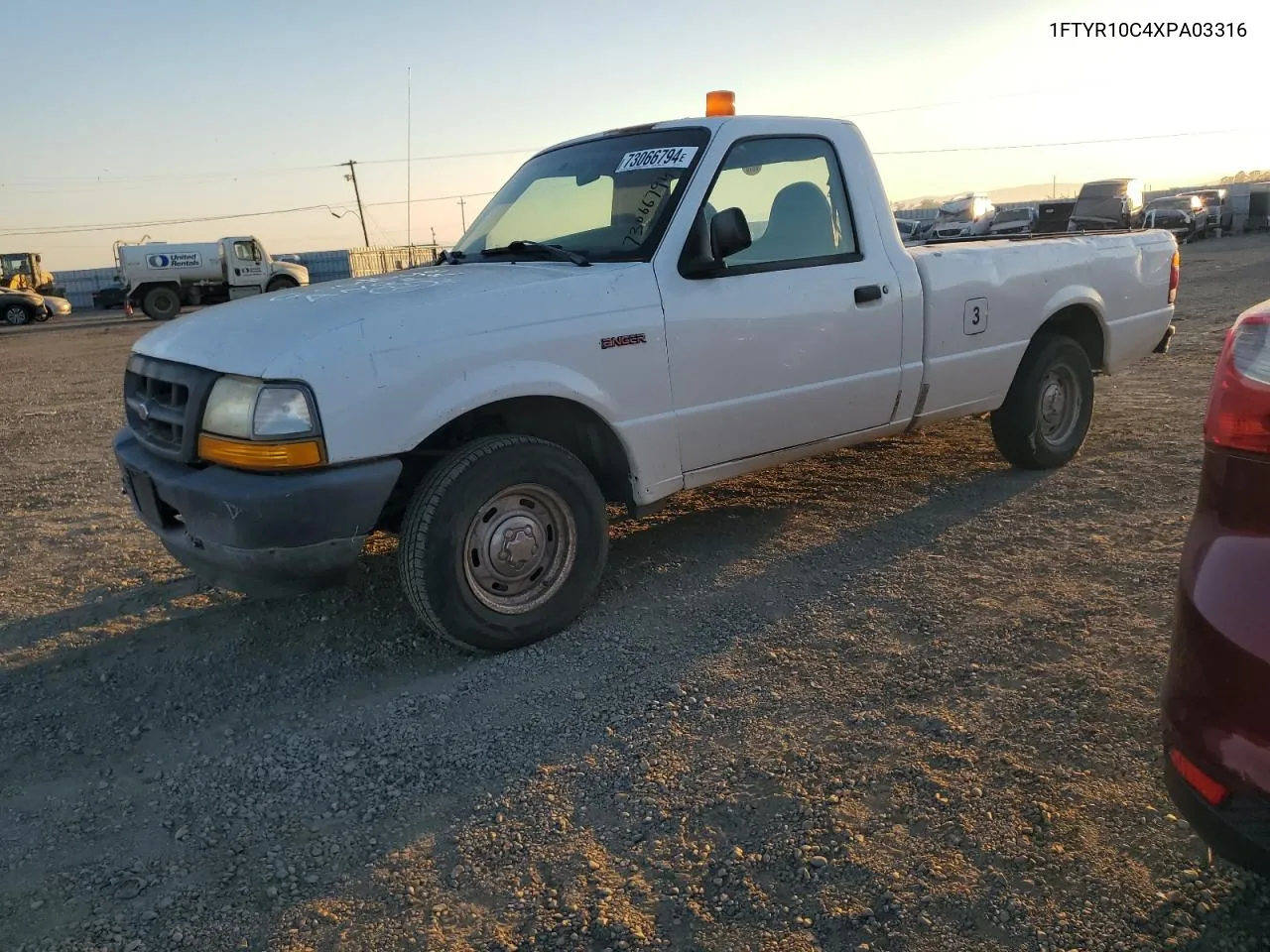 1999 Ford Ranger VIN: 1FTYR10C4XPA03316 Lot: 73066794