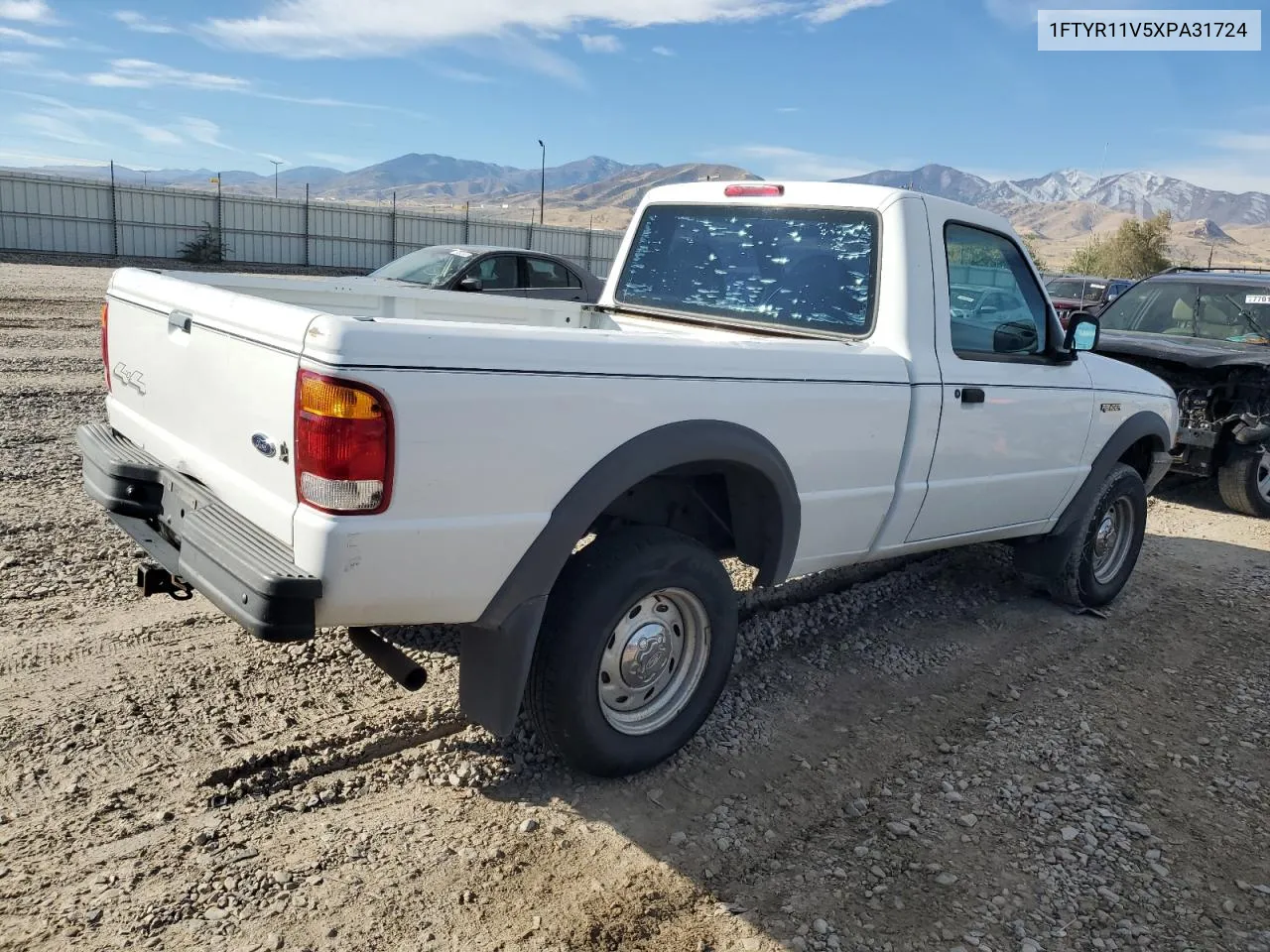 1999 Ford Ranger VIN: 1FTYR11V5XPA31724 Lot: 73192384