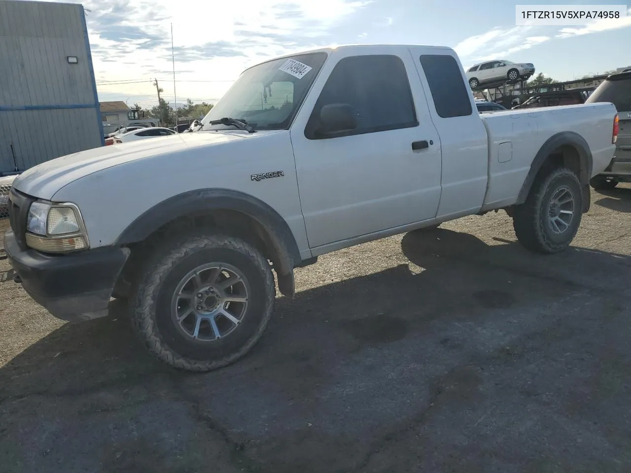 1999 Ford Ranger Super Cab VIN: 1FTZR15V5XPA74958 Lot: 77649904