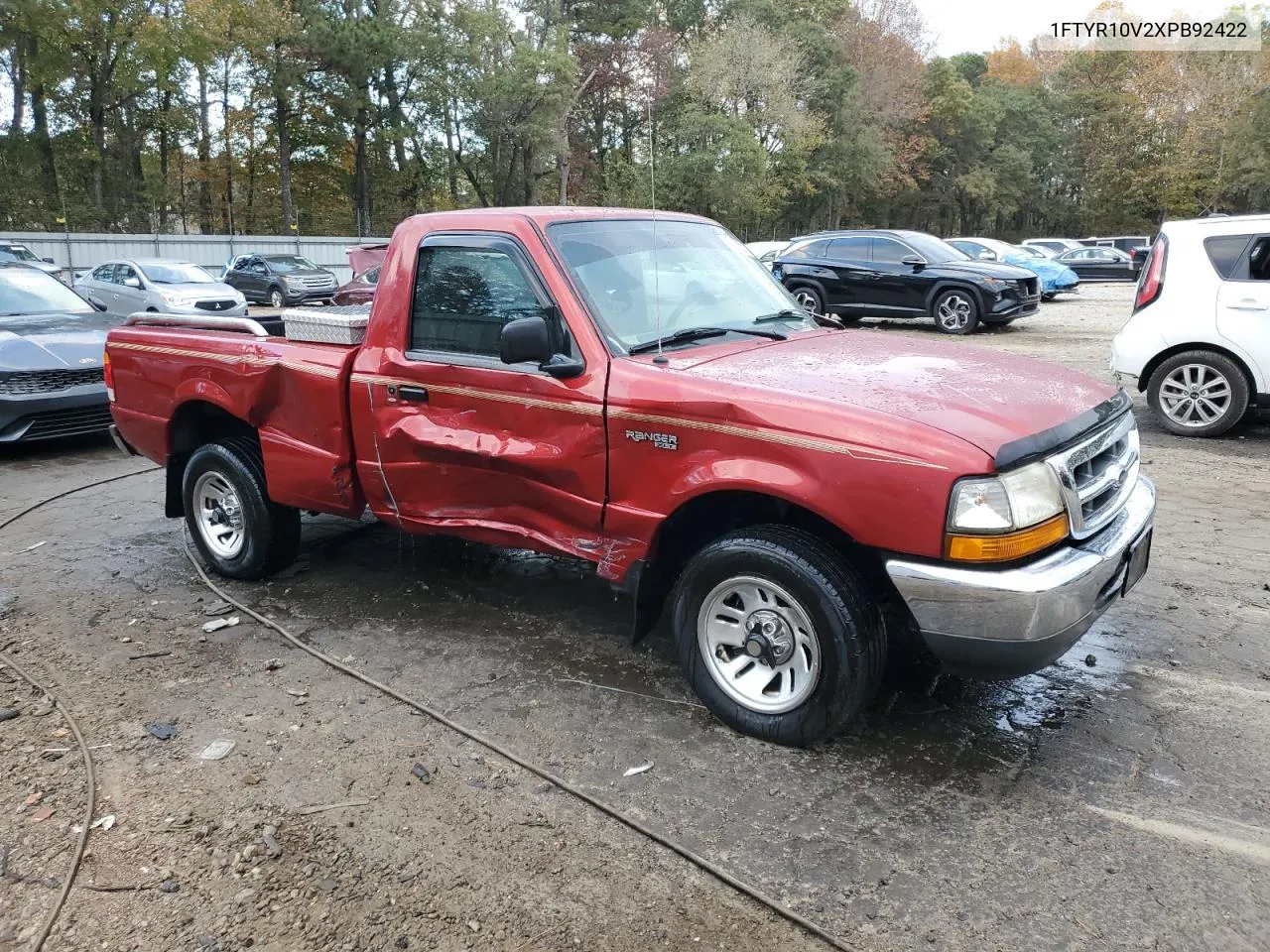 1999 Ford Ranger VIN: 1FTYR10V2XPB92422 Lot: 77678094