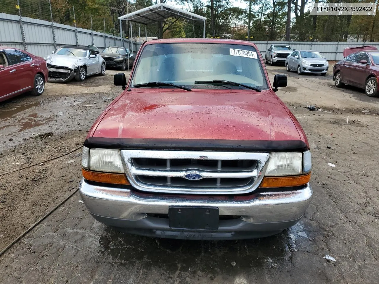 1999 Ford Ranger VIN: 1FTYR10V2XPB92422 Lot: 77678094