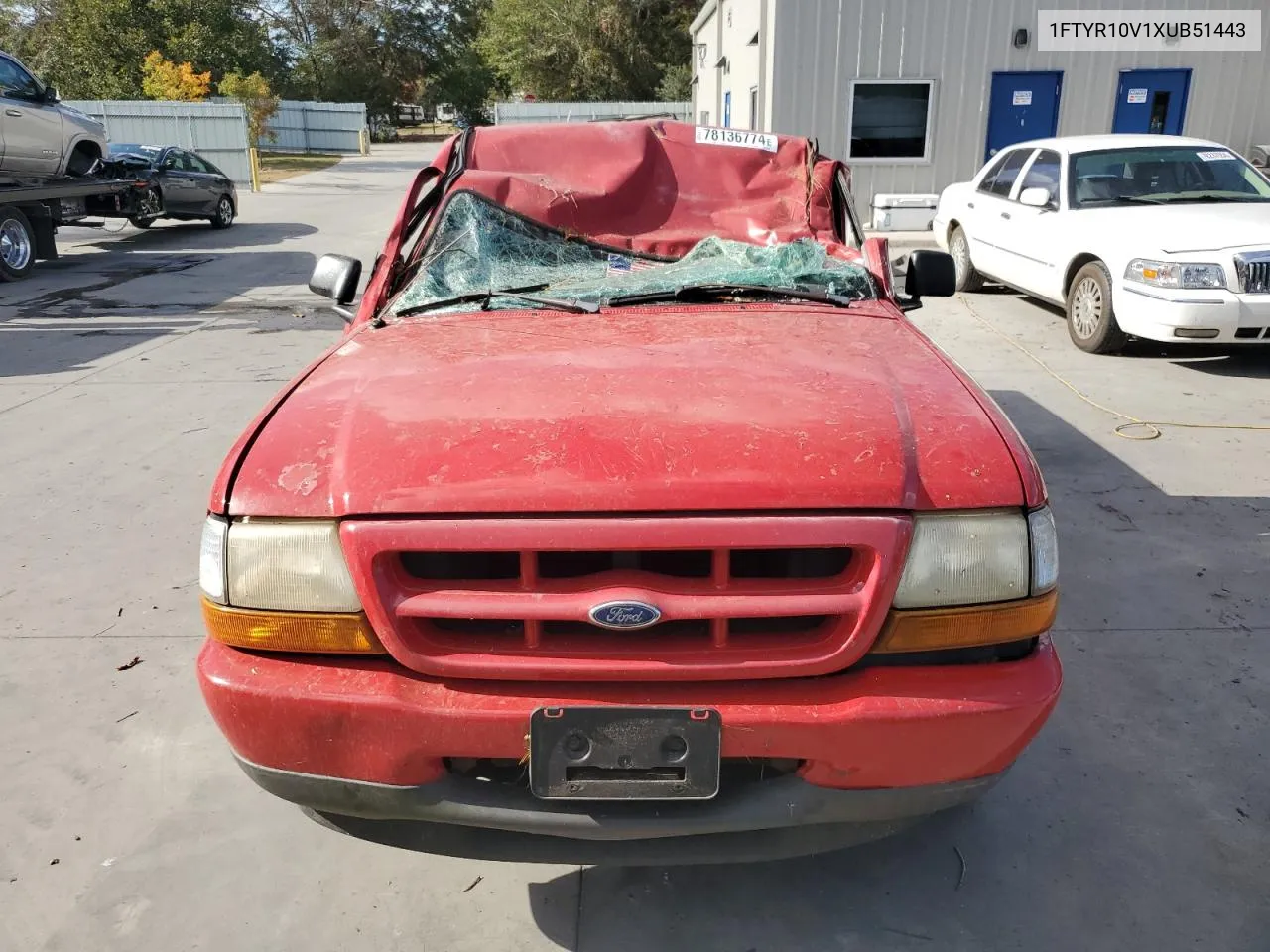 1999 Ford Ranger VIN: 1FTYR10V1XUB51443 Lot: 78136774