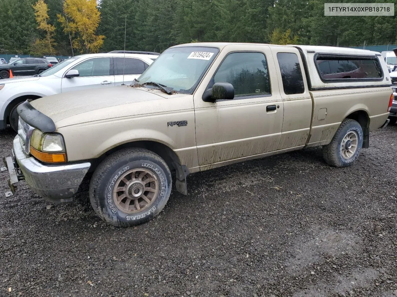 1999 Ford Ranger Super Cab VIN: 1FTYR14X0XPB18718 Lot: 78759424