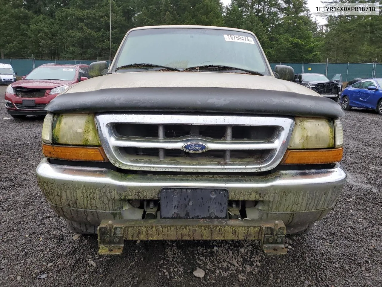 1999 Ford Ranger Super Cab VIN: 1FTYR14X0XPB18718 Lot: 78759424