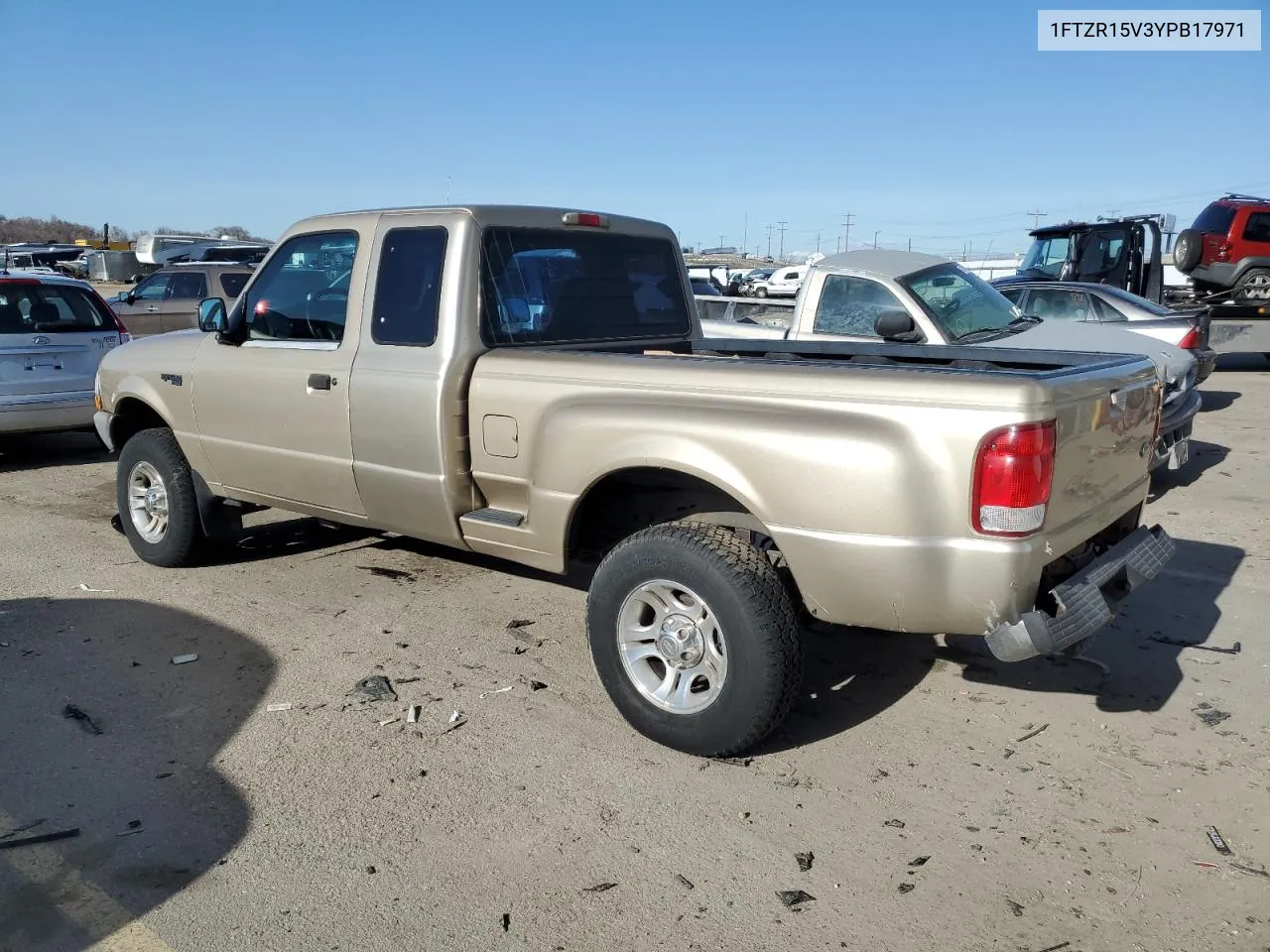 2000 Ford Ranger Super Cab VIN: 1FTZR15V3YPB17971 Lot: 43610404