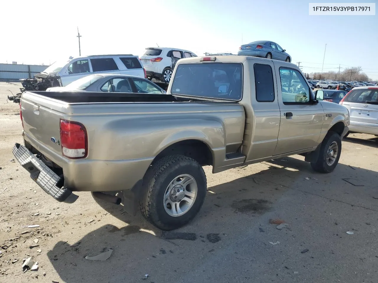 2000 Ford Ranger Super Cab VIN: 1FTZR15V3YPB17971 Lot: 43610404