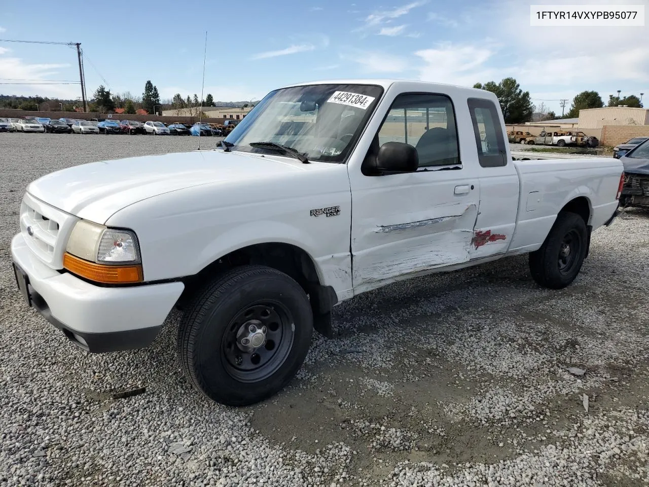 2000 Ford Ranger Super Cab VIN: 1FTYR14VXYPB95077 Lot: 44291384