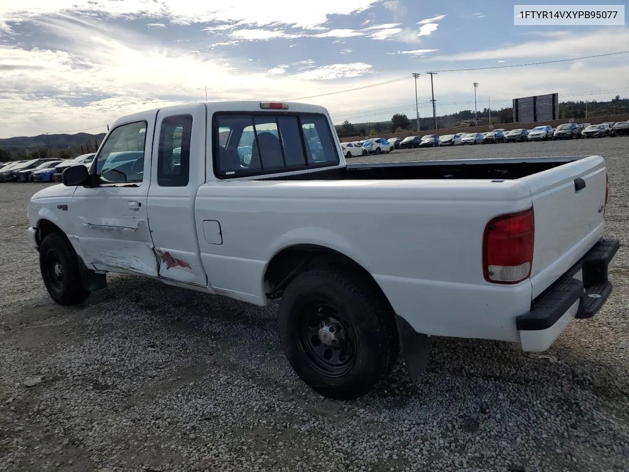 2000 Ford Ranger Super Cab VIN: 1FTYR14VXYPB95077 Lot: 44291384