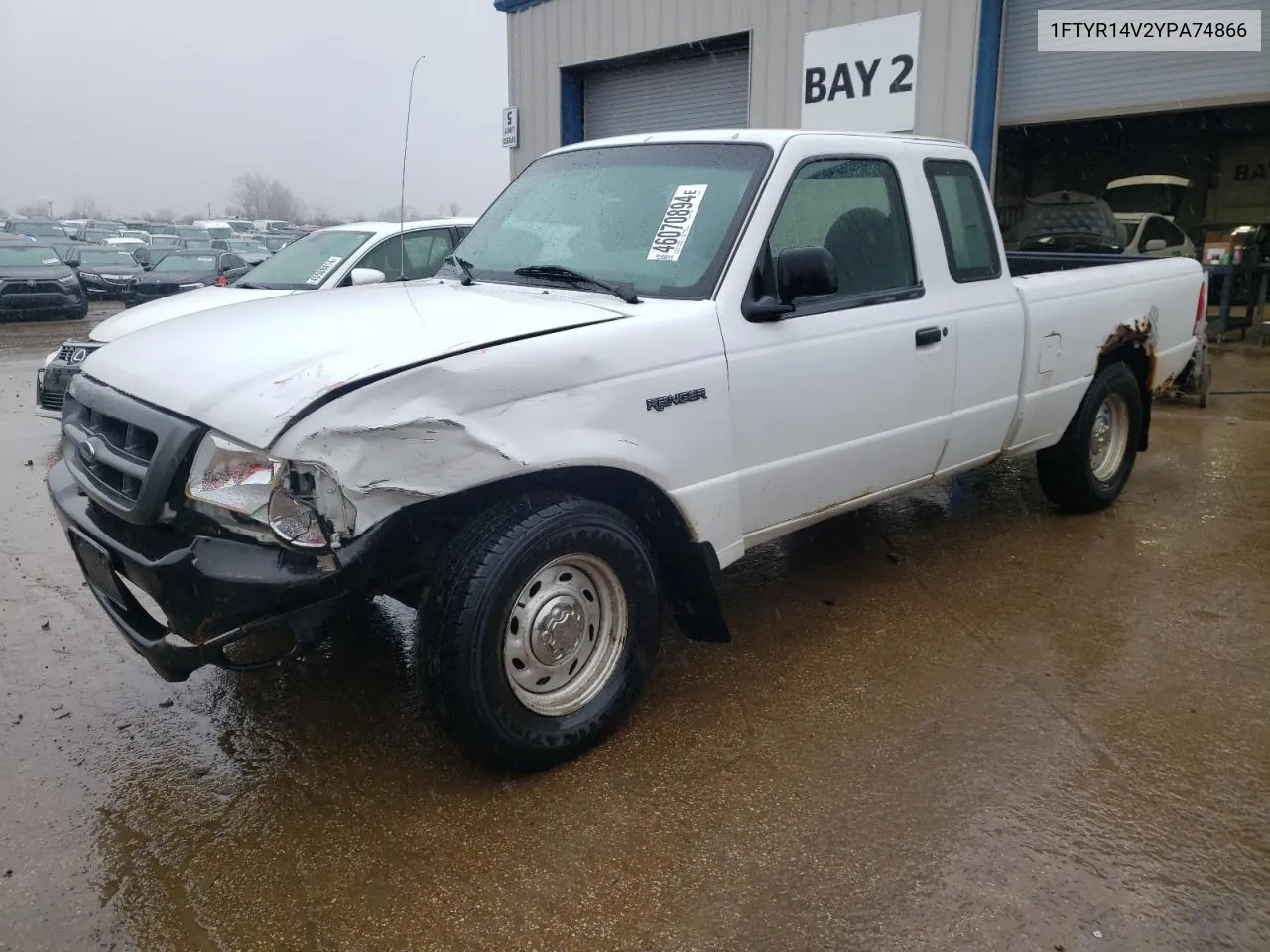 2000 Ford Ranger Super Cab VIN: 1FTYR14V2YPA74866 Lot: 46070894